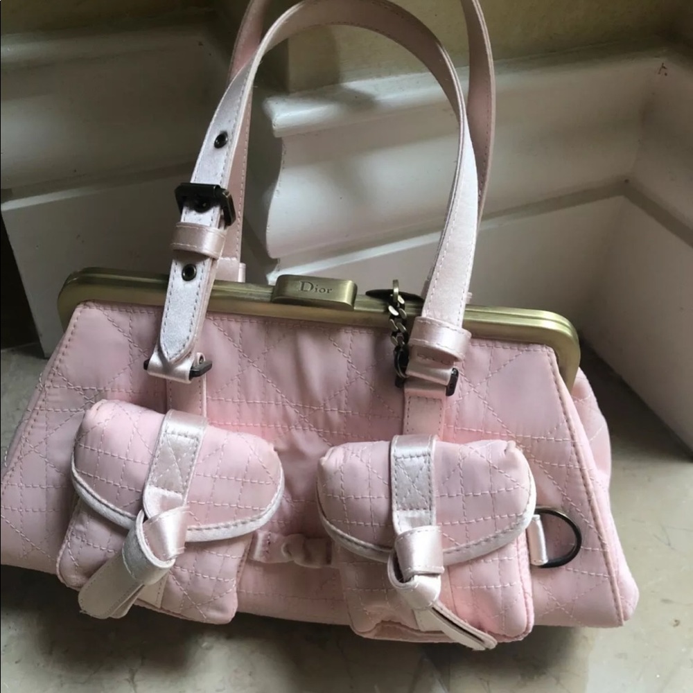Dior pink bag authentic. Preloved